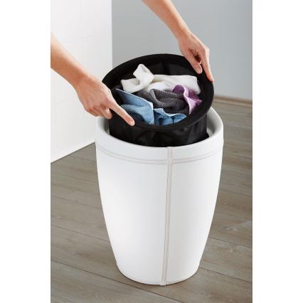 WENKO 21773100 - Stolica CANDY 36x50,5 cm bela/crna