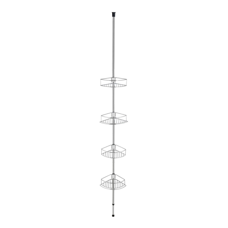 WENKO 21803100-Ugaona polica DOLCEDO 31x275 cm nerđajući/sjaj. hrom