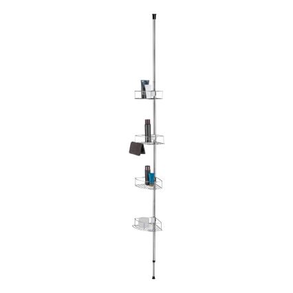 WENKO 21803100-Ugaona polica DOLCEDO 31x275 cm nerđajući/sjaj. hrom