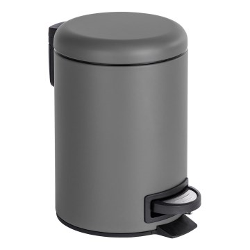 WENKO 22148100 - Korpa LEMAN 17x25 cm siva/crna