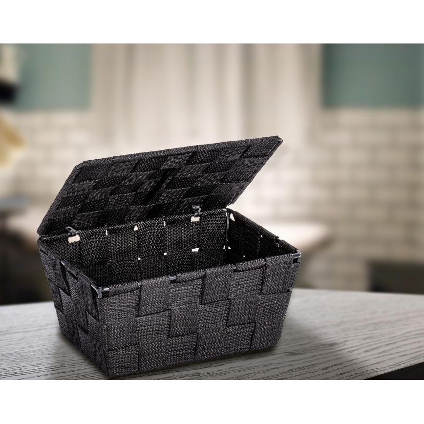 WENKO 22197100 - Koš ADRIA 19x14 cm crna