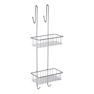 WENKO 22213100 - Stalak ALDO 24,5x70 cm nerđajući čelik/srebran