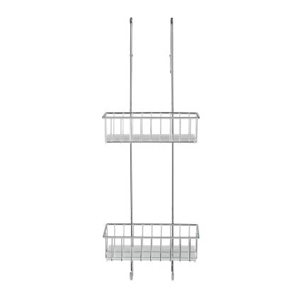 WENKO 22213100 - Stalak ALDO 24,5x70 cm nerđajući čelik/srebran