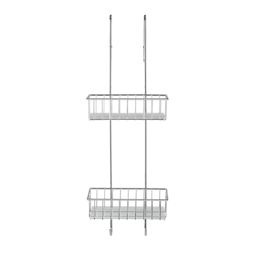 WENKO 22213100 - Stalak ALDO 24,5x70 cm nerđajući čelik/srebran