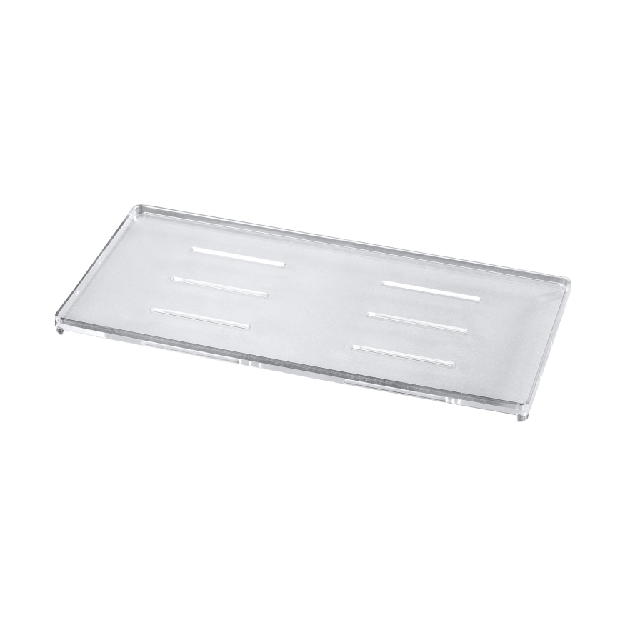 WENKO 22213100 - Stalak ALDO 24,5x70 cm nerđajući čelik/srebran