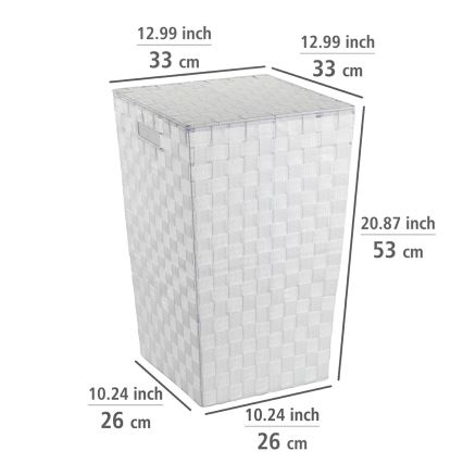 WENKO 22277100 - Korpa ADRIA 33x53 cm bela
