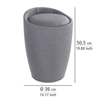 WENKO 22448100 - Stolica CANDY 36x50,5 cm siva/crna