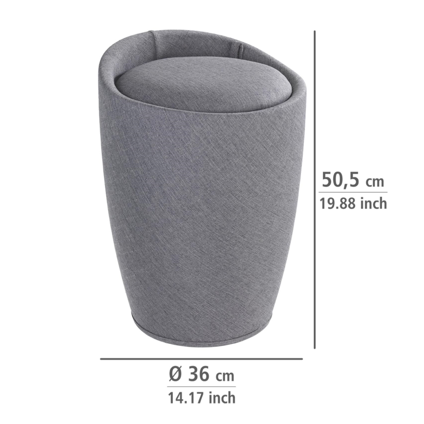 WENKO 22448100 - Stolica CANDY 36x50,5 cm siva/crna