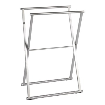 WENKO 22476100 - Stalak za peškire LAVA 53,5x80,5 cm nerđajući čelik/srebrna
