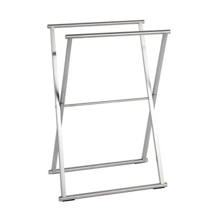 WENKO 22476100 - Stalak za peškire LAVA 53,5x80,5 cm nerđajući čelik/srebrna