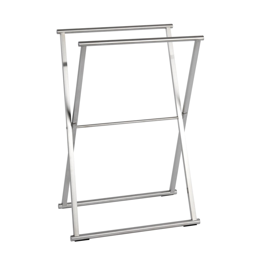 WENKO 22476100 - Stalak za peškire LAVA 53,5x80,5 cm nerđajući čelik/srebrna