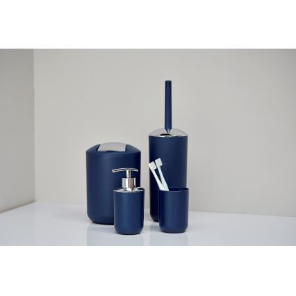 WENKO 22519100 - Dozator tečnog sapuna BRASIL 320 ml plavi/sjajni hrom