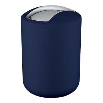 WENKO 22520100 - Koš BRASIL 14x21 cm plavi/sjajni hrom