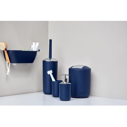 WENKO 22520100 - Koš BRASIL 14x21 cm plavi/sjajni hrom