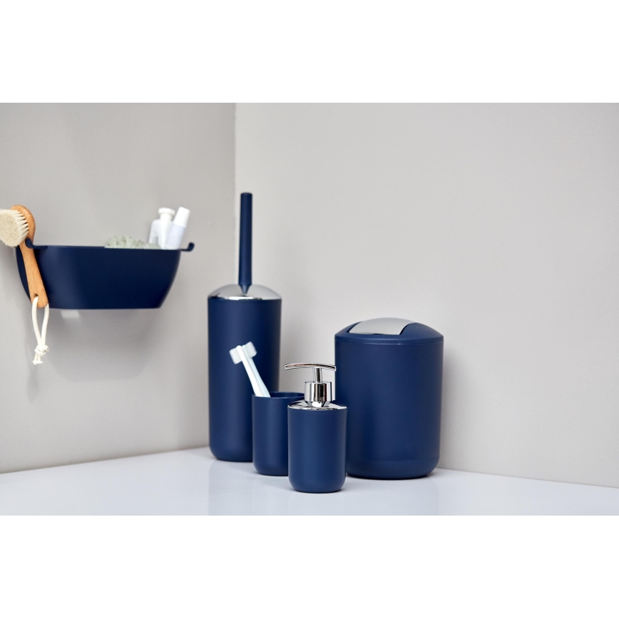 WENKO 22522100 - WC četka BRASIL 10x37 cm plava/sjajni hrom