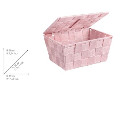 WENKO 22574100 - Koš ADRIA 19x14 cm roze