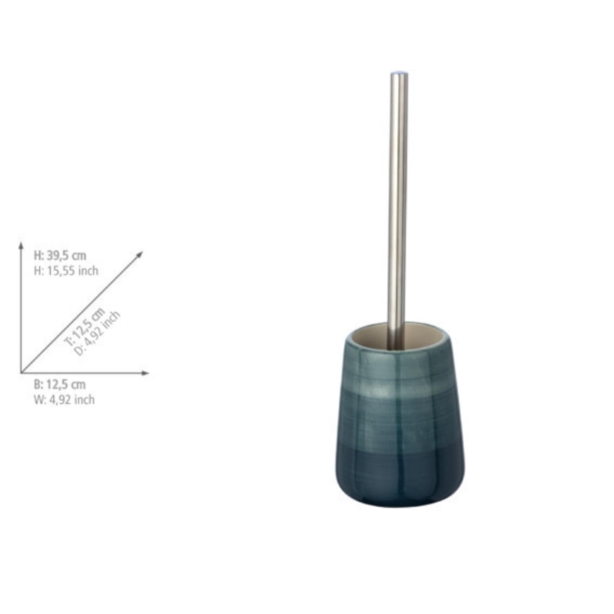 WENKO 22648100 - set za WC POTTERY 12,5x39,5 cm tirkizna