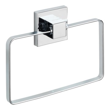 WENKO 22689100-Držač peškira VACUUM-LOC QUADRO ED 18,5x14 cm srebrni/sjajni hrom