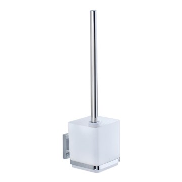 WENKO 22695100-WC četka VACUUM-LOC QUADRO ED 9,5x37 cm srebrna/sjajni hrom/prozirna