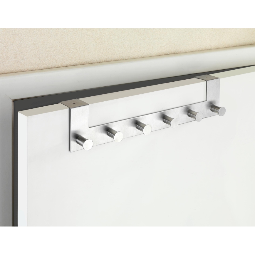 WENKO 22804100-Vešalica CELANO 39x11 cm nerđajući čelik/srebrna