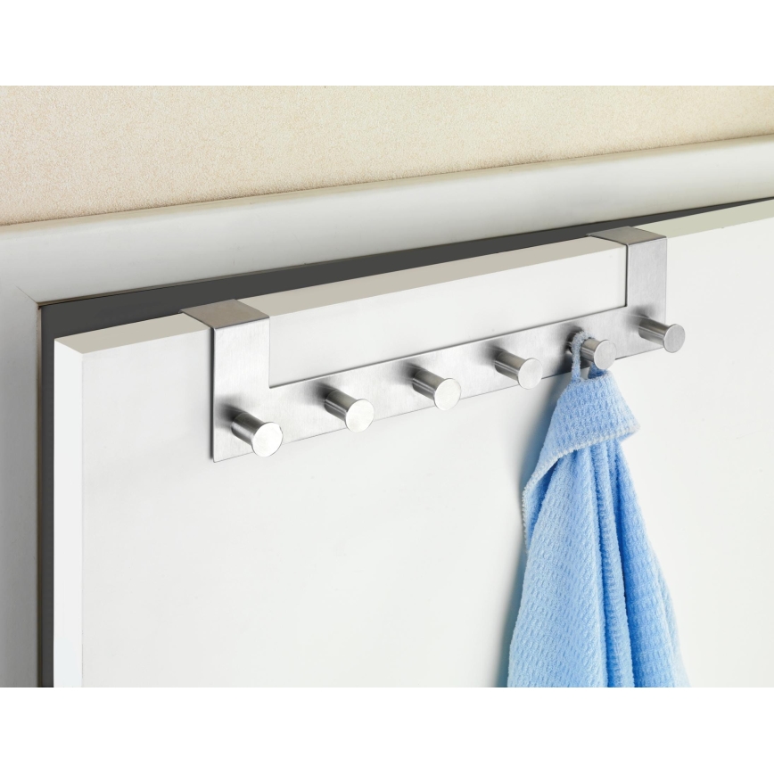 WENKO 22804100-Vešalica CELANO 39x11 cm nerđajući čelik/srebrna