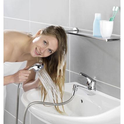 WENKO 22866100 - Tuš UNIVERSAL 170x6,5 cm sjajni hrom/srebrna/siva