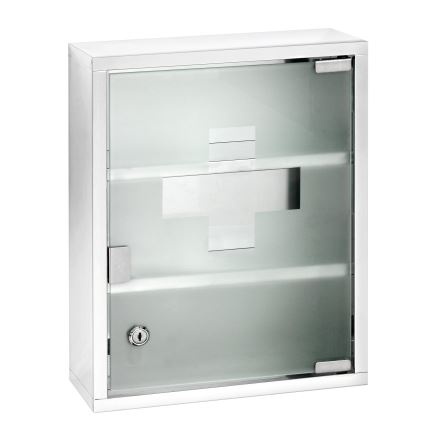 WENKO 22924100 - Ormarić za lekove 30x40 cm nerđajući čelik/srebrna