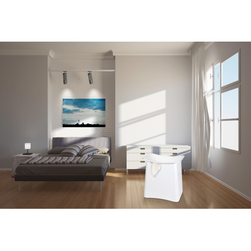 WENKO 22949100 - Stolica WING 45x48 cm bela/crna