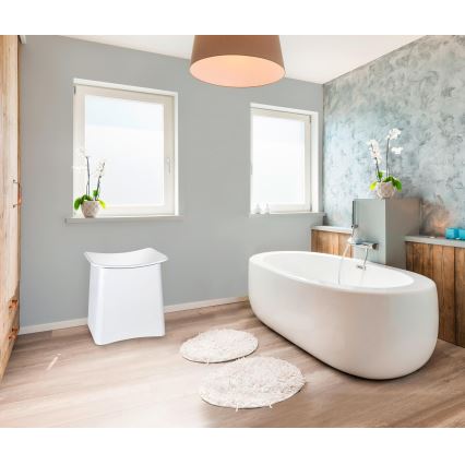 WENKO 22949100 - Stolica WING 45x48 cm bela/crna