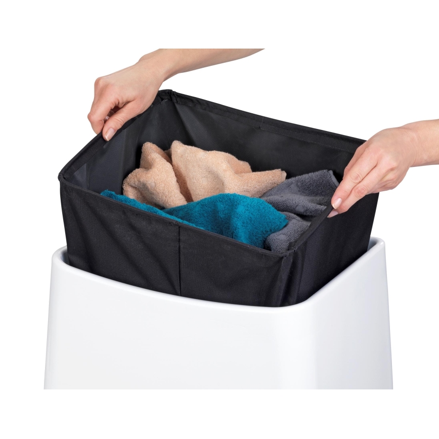 WENKO 22949100 - Stolica WING 45x48 cm bela/crna