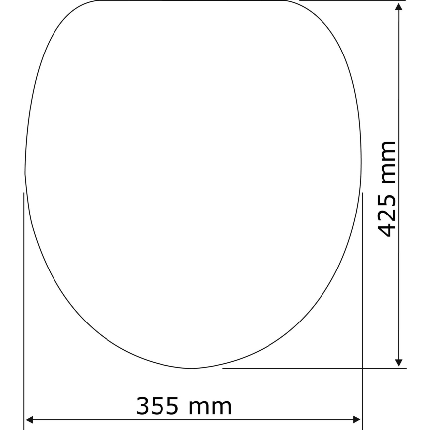 WENKO 22977100-Toaletno sedište BELLEVUE 35,5x42,5 cm antracit/srebrna