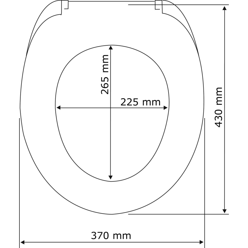 WENKO 22979100-WC toaletna daska PRIRODNI BUK 35,5x42,5 cm braon/srebrna