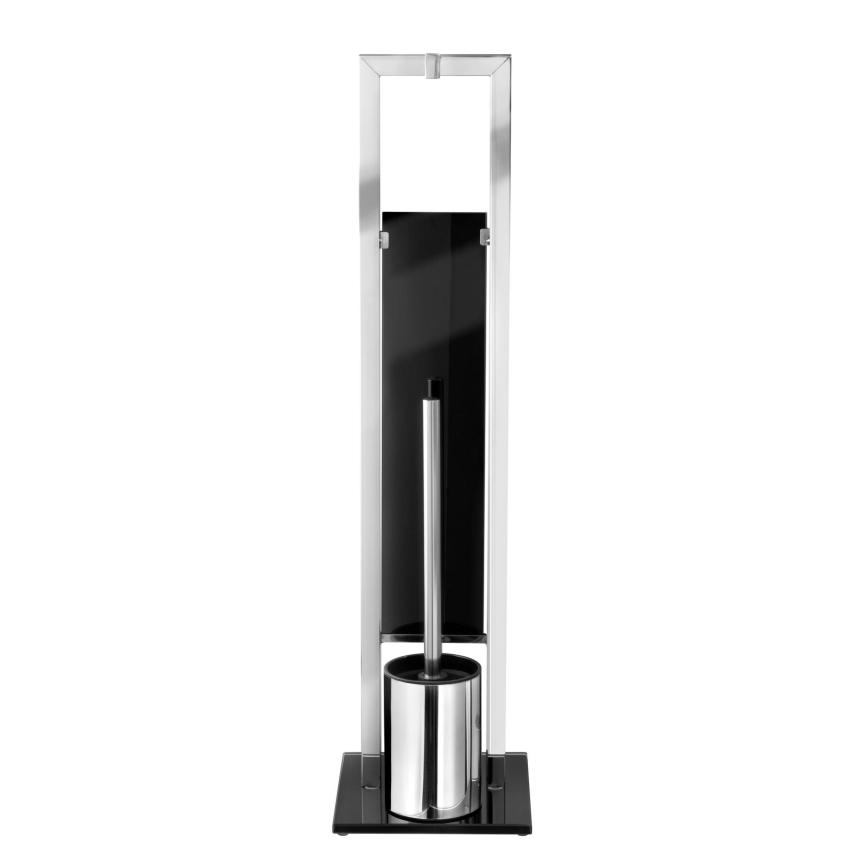 WENKO 22983100 - WC četka RIVALTA 18x70 cm inox/srebrna/crna