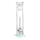 WENKO 22992100 - WC četka DEBAR 18x73 cm nerđajući čelik/satinirano/bela