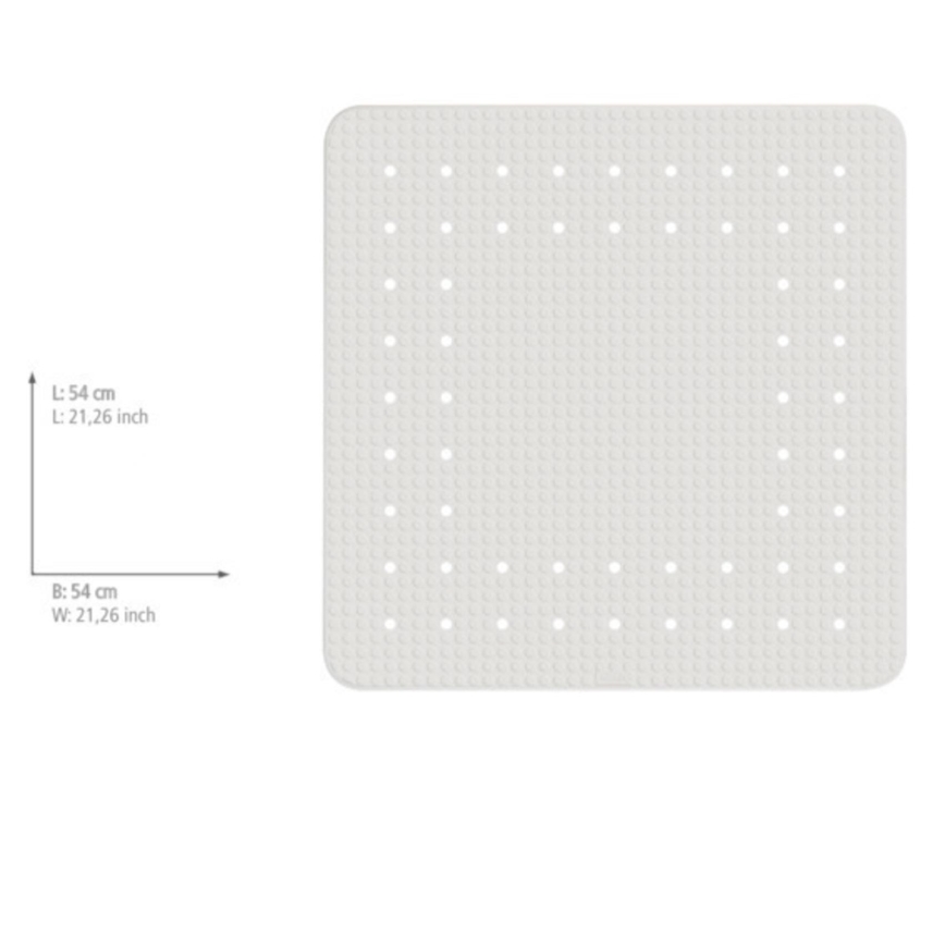 WENKO 23135100-Podloga za tuš MIRASOL 54x54 cm bela