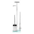 WENKO 23364100 - WC četka DEBAR 21x70,5 cm inox/satinski/bela