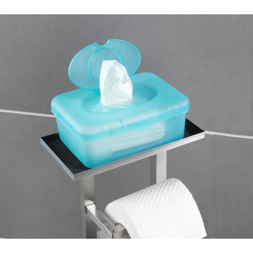 WENKO 23364100 - WC četka DEBAR 21x70,5 cm inox/satinski/bela
