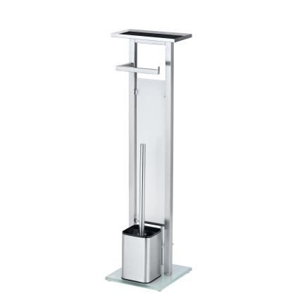 WENKO 23364100 - WC četka DEBAR 21x70,5 cm inox/satinski/bela