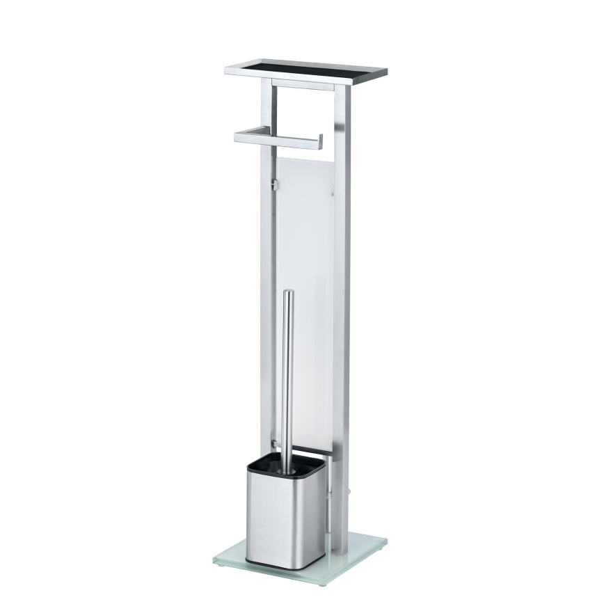 WENKO 23364100 - WC četka DEBAR 21x70,5 cm inox/satinski/bela
