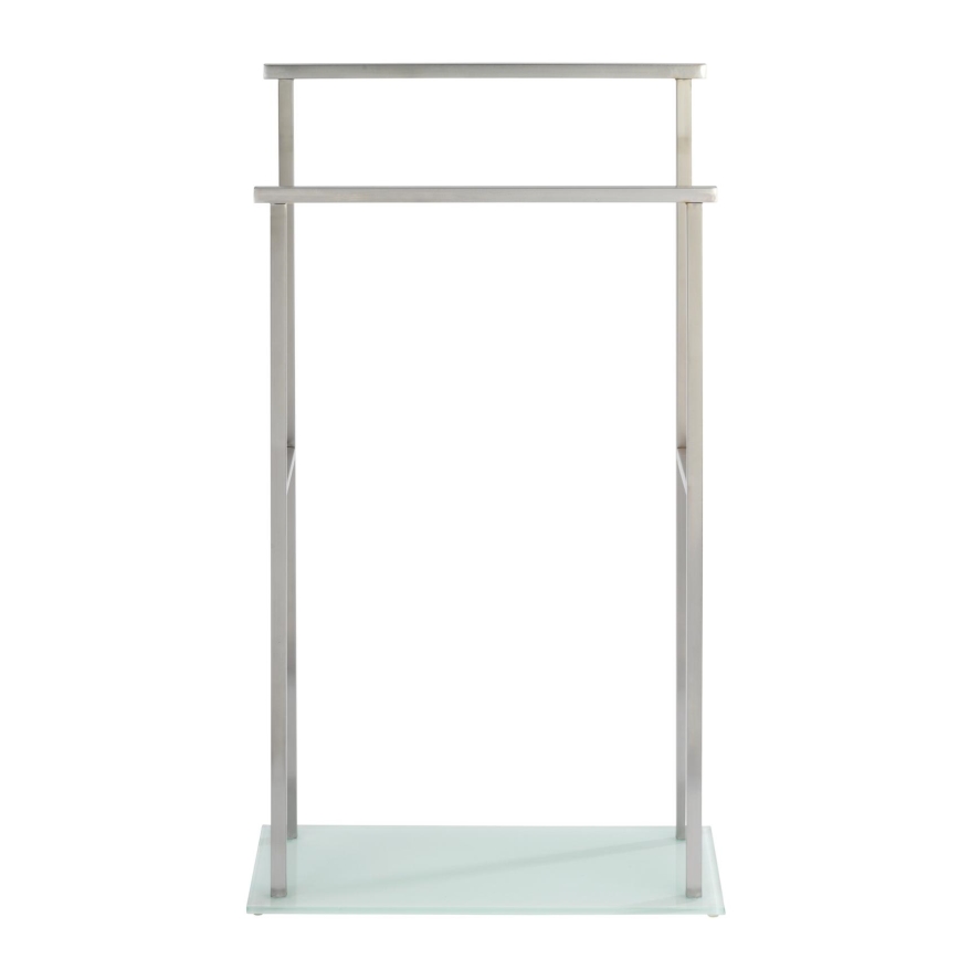 WENKO 23438100 - Stalak za peškire DEBAR 20x83 cm nerđajući čelik/satinski/bela