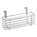 WENKO 2344100 - Korpa SLIM 24x11,5 cm sjajni hrom/crna