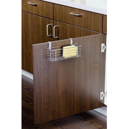 WENKO 2344100 - Korpa SLIM 24x11,5 cm sjajni hrom/crna