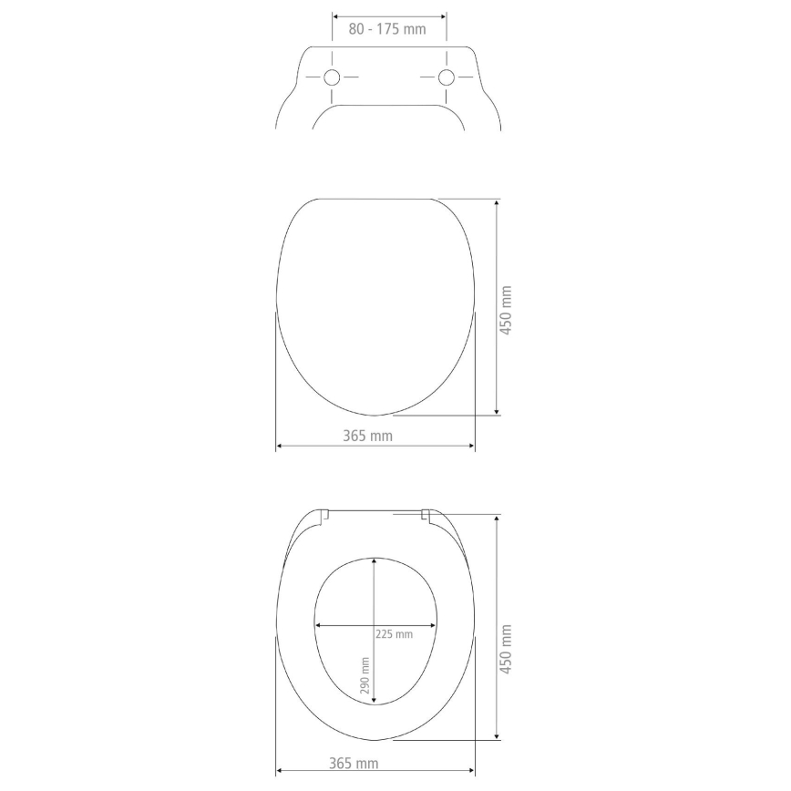 WENKO 23533100-WC toaletna daska 300/350 KG WC sedište 36,5x45 cm šarena/srebrna