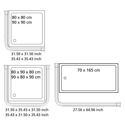 WENKO 23565100 - Šipka 2 x 2 cm crna