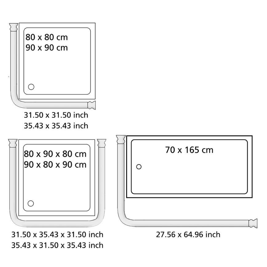 WENKO 23565100 - Šipka 2 x 2 cm crna
