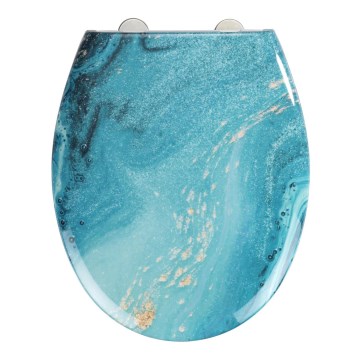 WENKO 23571100-WC WC daska 300/350 KG 44,5x37 cm šarena/srebrna