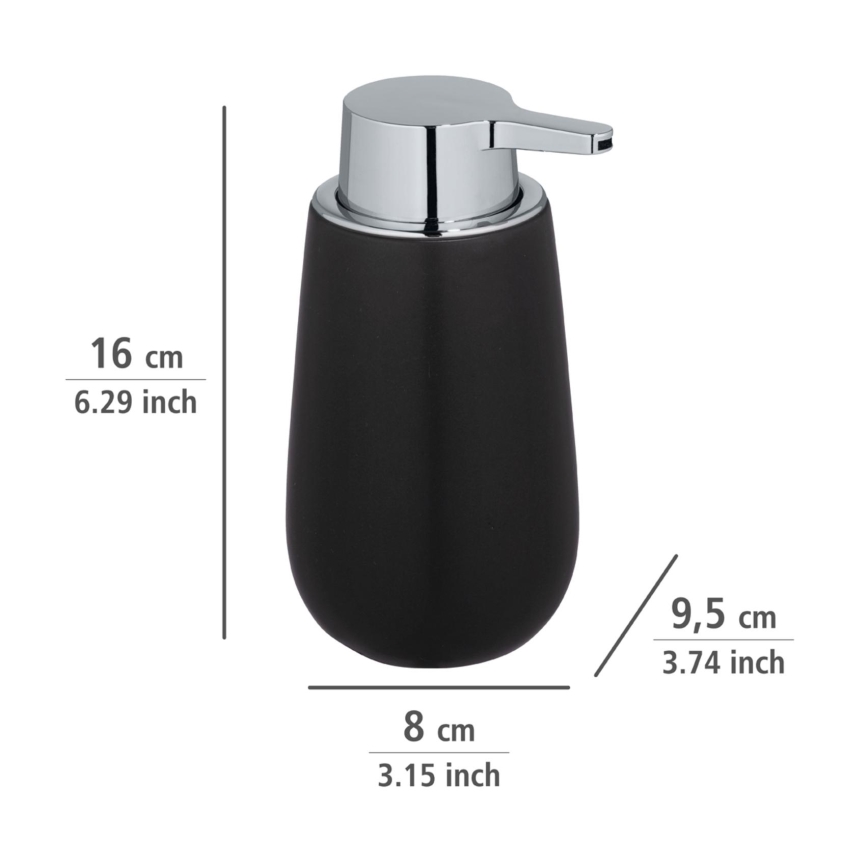 WENKO 23652800 - Dozator za tečni sapun BADI 320 ml crni