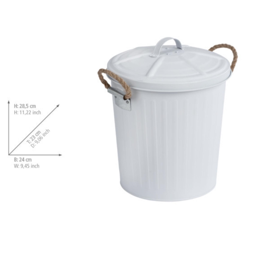 WENKO 23703100 - Korpa GARA 24x28,5 cm bela