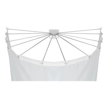 WENKO 23863100 - Držač za tuš 96x72 cm nerđajući čelik/bela