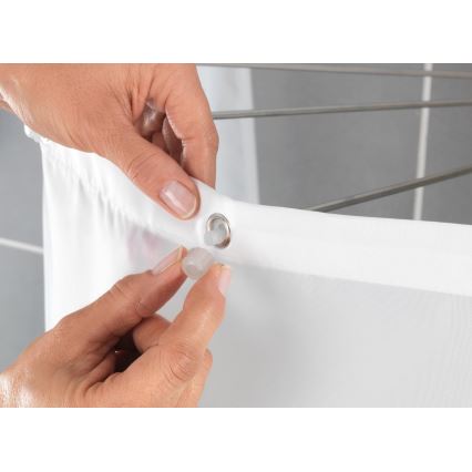 WENKO 23863100 - Držač za tuš 96x72 cm nerđajući čelik/bela